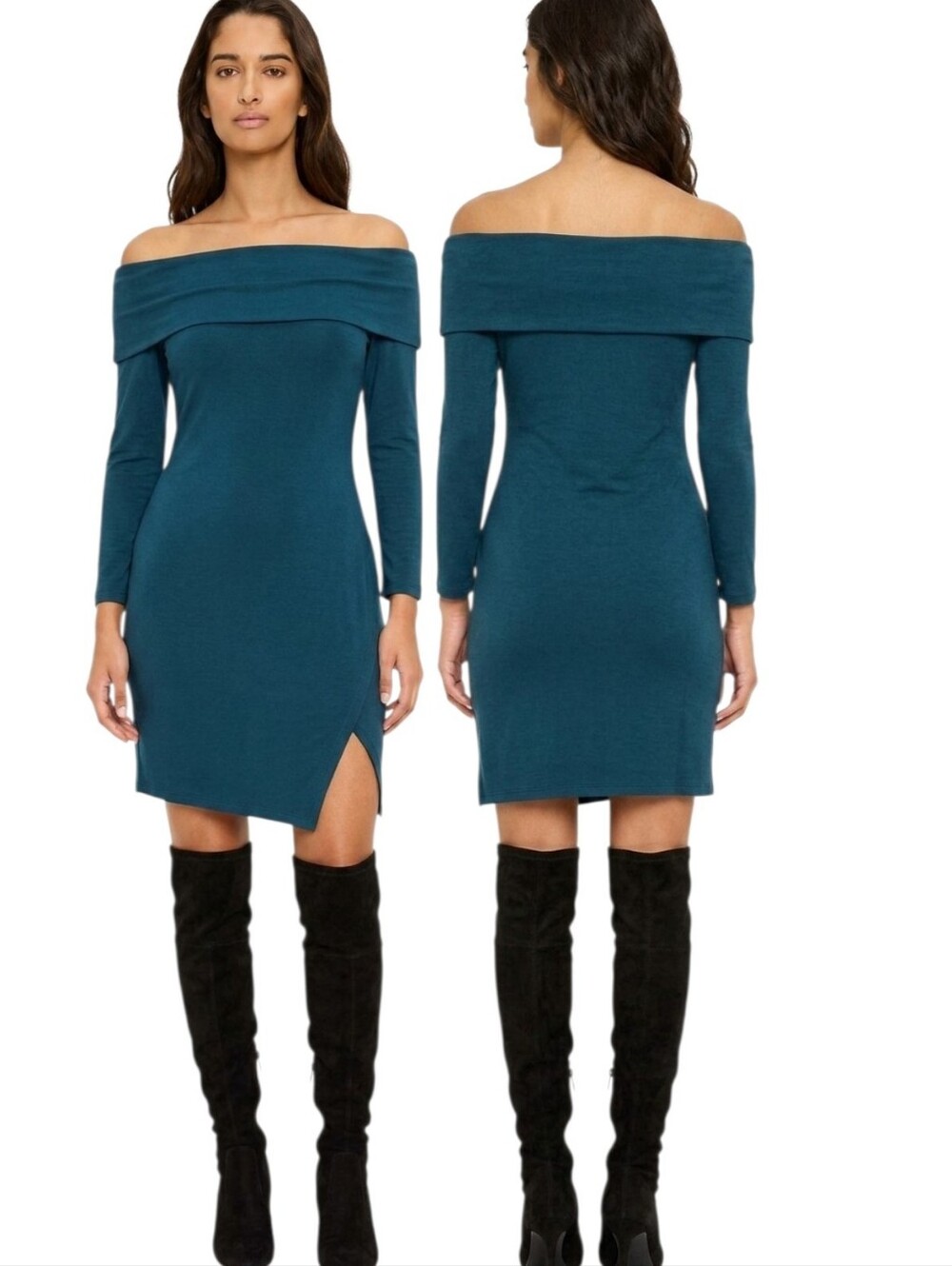MICHAEL STARS 'Everglades' Off-the-shoulder Midi Dress - Size S